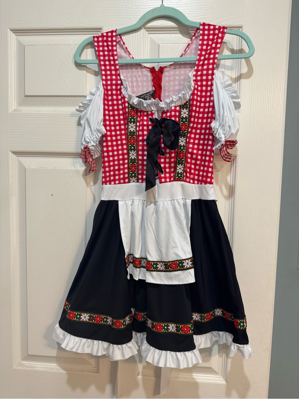 Traditional Red & Black Oktoberfest Dress Costume